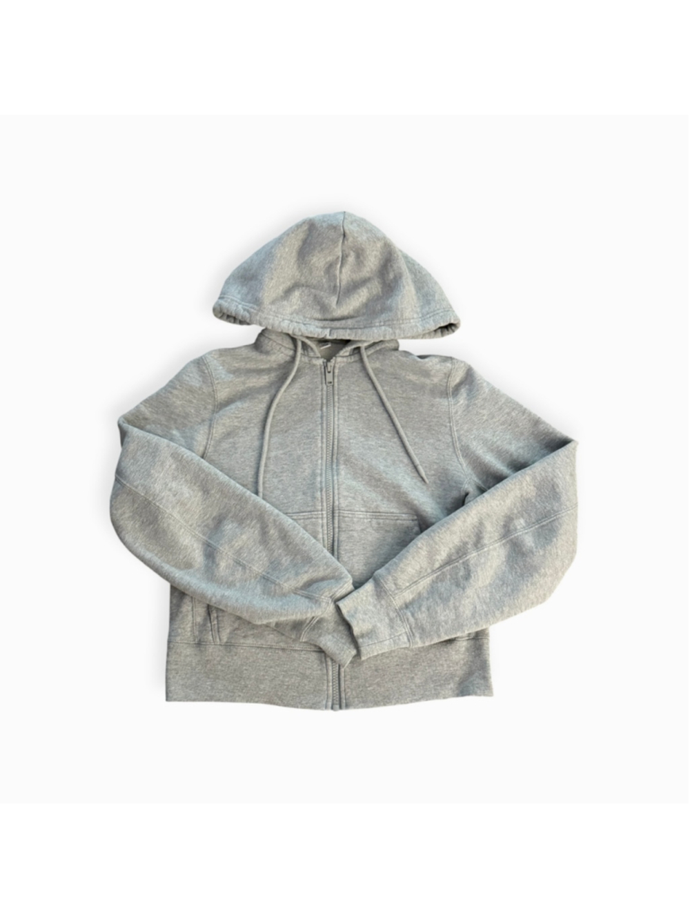 Grey Hoodie Uniqulo XS Women's Cropped Sweatshirt